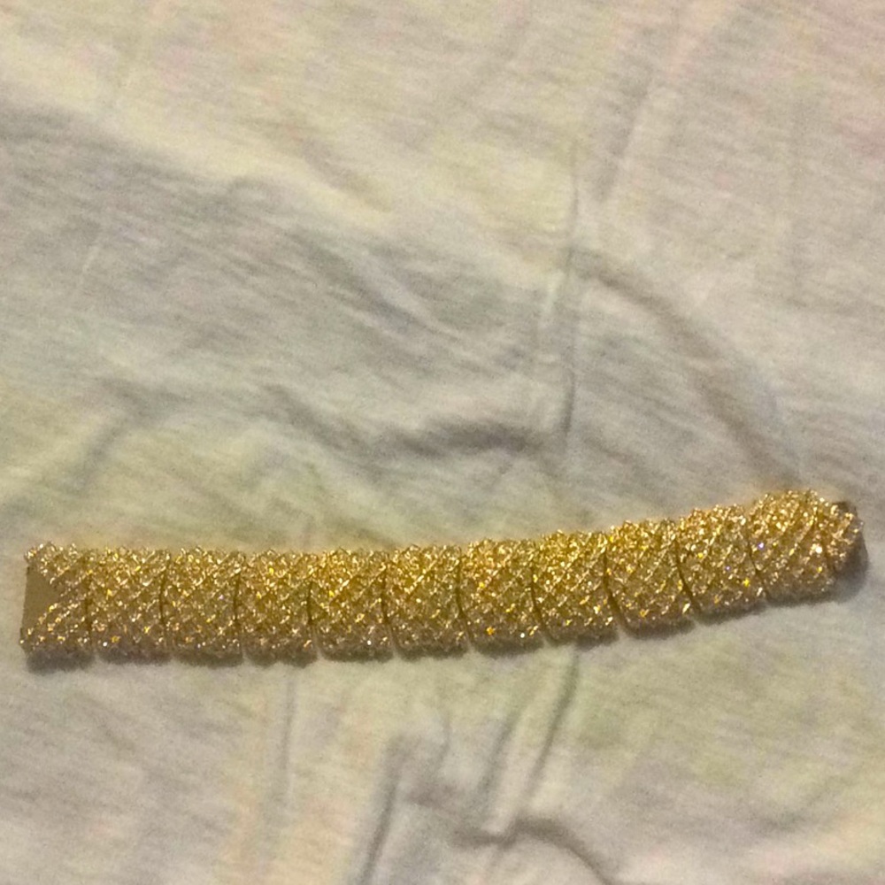 Akkad gold tone bracelet authentic Signed